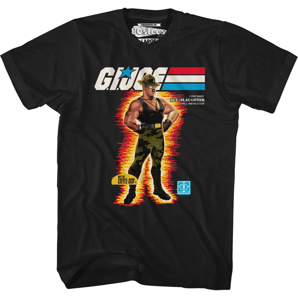 Box Art Sgt Slaughter Gi Joe Tshirt
